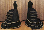 Нижняя юбка, изготовленная из натурального шелка,  отделанная тонким кружевом цвета экрю, для турнюра на 1870-1880е. Стоимость изготовления – 10000 руб. Только для Санкт-Петербурга